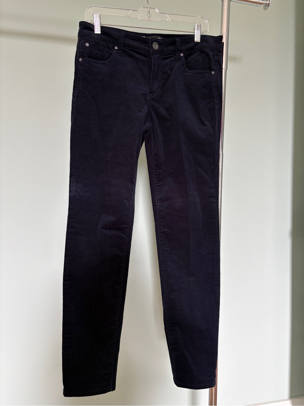 Kut from the Kloth Women’s Slim Straight Jeans in Navy Corduroy